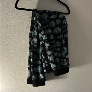 Kickee Black and Blue Graphic Print Cozy Joggers